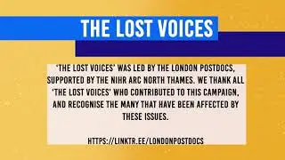The Lost Voices: Our National Campaign