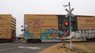 Железнодорожный переезд на Майерс-роуд | CFNR 502 Cortena Job Local North | Уильямс, Калифорния