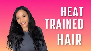 Heat Trained Natural Hair Update!  Trim, Cutting Bangs, Length Goals