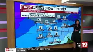 Northeast Ohio weather: More snow on the way this evening; 1