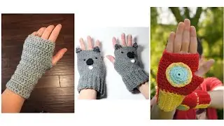 # Loopy mabel crochet tutorial//  beginners fingerless gloves free pattern//