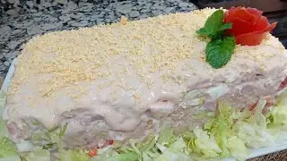PASTEL FRIO Y COMO HACER SALSA ROSA receta ideal para el verano , recetas paso a paso