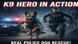 K9 Hero Saves Kidnapped Girl. Realistic Police Dog Rescue Story