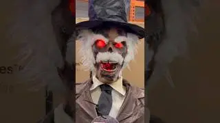 Animatronic Zombie Barber🎃Home Depot 2025!