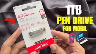 SanDisk Ultra Dual Drive Luxe 1TB Type-C Flash Drive (Silver) Unboxing