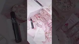 Unbox the Dior Natural Glow Makeup Set with me 😍💕🌸 #dior #unboxing #pink #makeup #cute #designer