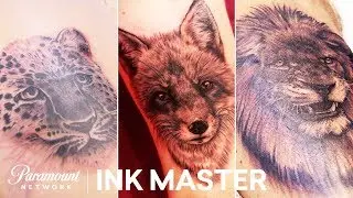 'Surviving Animal Kingdom' Photo Realism Challenge Highlight | Ink Master: Grudge Match (Season 11)
