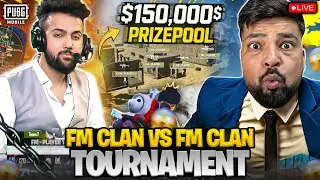 FM League - Pubg Mobile 🥵 | $150,000 Clan Battle Day 1 🤑 | FM Radio Gaming