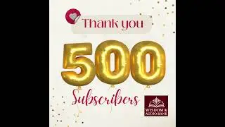 Wisdom and Audio Bank 500 Subscribers | Thank You | Eseun | Nagode | Imela