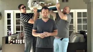 Zane Lamprey did the ALS Beer bucket challenge