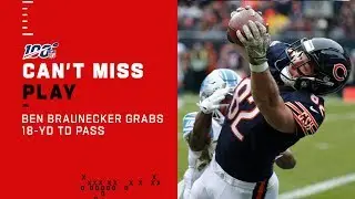 Mitch Trubisky Lays It Out to Ben Braunecker for the TD