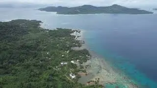 Drone (Aerial) video of Tonoas (Dublon) Island found within Chuuk lagoon, Chuuk State
