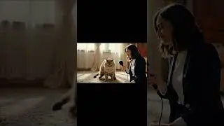 Cat Has Somthing to Say to Owner - AI Cat Interview #ai #funny