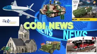 COBI NEWS- New D-Day 80 series, Locomotive,BOEING 747 , Jeep in 1:12 scale #cobi #bricks