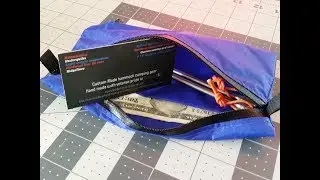 3 compartment zip pouch