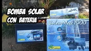 POTENTE BOMBA DE AGUA SOLAR CON BATERIA 🔋 | La Huerta de Ivan