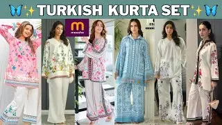 🦋Turkish Style KurtaSet✨ Affordable KurtaSet from Meesho 💖 #meesho #kurtaset #affordable #trendy 