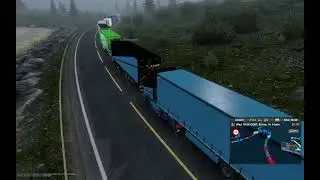 the worst traffic jam ever in ets2 truckersmp (kirkenes quarry road)