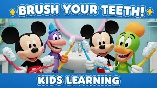 🪥 Brush Your Teeth with Mickey Mouse & Friends | Kids Learning Hygiene Song