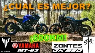 💥ZONTES GK 350 Vs YAMAHA MT 03‼️