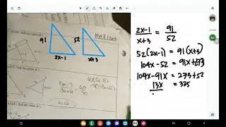 GEOMETRY: (ACTUAL LESSON) PROBLEMS ON SIMILAR TRIANGLES || Jane Maciejewski