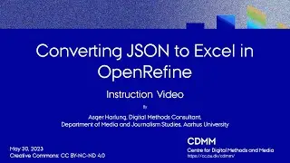 Converting JSON to Excel in OpenRefine