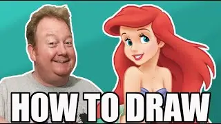 Draw Ariel The Little Mermaid - step by step