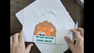 Lion Scripture Fold Craft for Sunday School