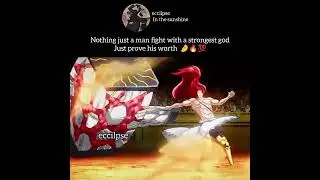 epic fight in Record of Ragnarok the undefeated man lubu vs the god of thunder thor#Anime #life #sad