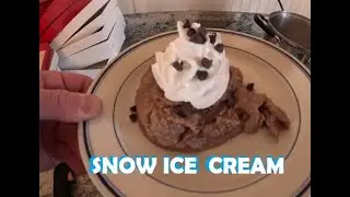 How to make snow ice cream