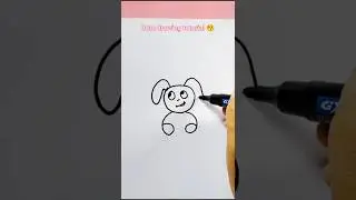Cute drawing easy 🌈 #easydrawing #easyartlover #art #drawing #puppy #howtodraw