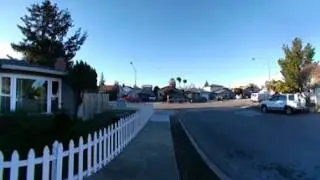 Walking and filming in 360 degree in Redwood City [360 video] [shot with LG 360 Cam]