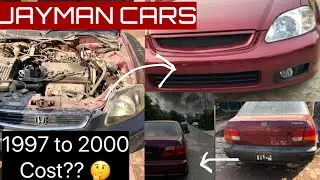 HONDA CIVIC 1997 RESTORED AND CONVERTED TO 2000|URDU|COST|DRIVE|DETAILS|JAYMAN CARS