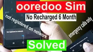 how to reactivate deactivated ooredoo oman sim by online | emergency calls only problem solved