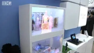 FPD: Samsung shows high-tech, see-through window displays