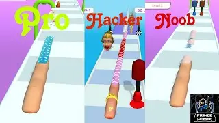 Longest Nail Stack Nail Run 3D #longestnail #gaming #gameplay