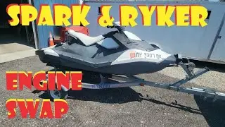 2014 SeaDoo Spark Engine Swap ACE 900 Can Am Ryker block Rebuild 90 hp 2 up iBR PROJECT Jet Ski