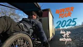 Unser Fahrradwohnwagen Wintertour 2025 in Richtung Stra&szlig;burg im Elsass 😍 #vanlife #fahrradwohnwagen