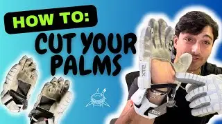 How to cut the palms out of your lacrosse gloves