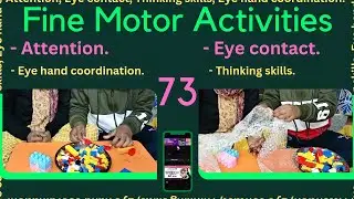 Fine Motor skills Activities for Autism | Ot Therapy | by Rina Atharba