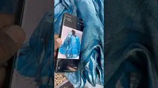 How to dye metallic tissue linen saree| #tissue #linen #saree #shorts
