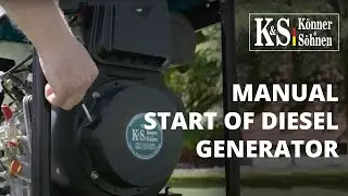 Manual start of diesel generator