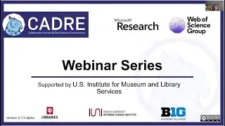 CADRE Fellows Webinar Series: Characterizing Citation Data in Stem