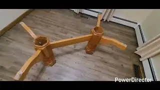 Double pedestal dining table assembly/disassembly for storage or transport