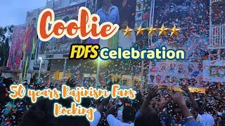 Coolie FDFS Celebration Bengaluru | Rajinikanth Fans 🔥 Crackers, Dance, Tamate Madness!