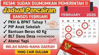 PENCAIRAN DIMAJUKAN✅ JADWAL PENCAIRAN BANSOS DI BULAN FEBRUARI 2026❗ PKH & BPNT TAHAP 1 CAIR DULUAN