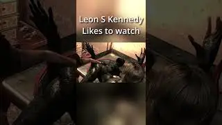 Leon likes to watch #residentevil