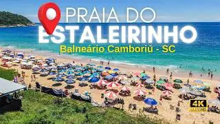 Praia do Estaleirinho em Balneário Camboriú | Imagens Aéreas com Drone em 4K