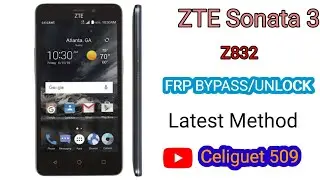 bypass gmail verification after factory reset Zte Sonata 3  FRP BYPASS/UNLOCK Z832 ANDROID 6.0.1