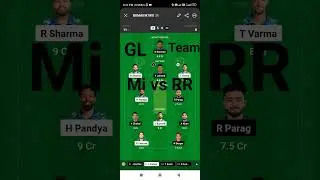 MI VS RR DREAM 11 predictions  GL TEAM #IPL #cricket #shorts #GL